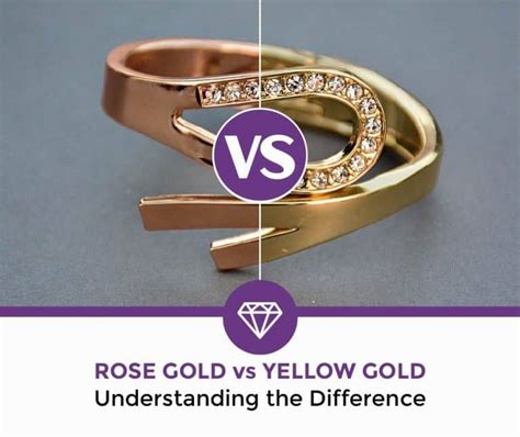 difference between rose gold and yellow.